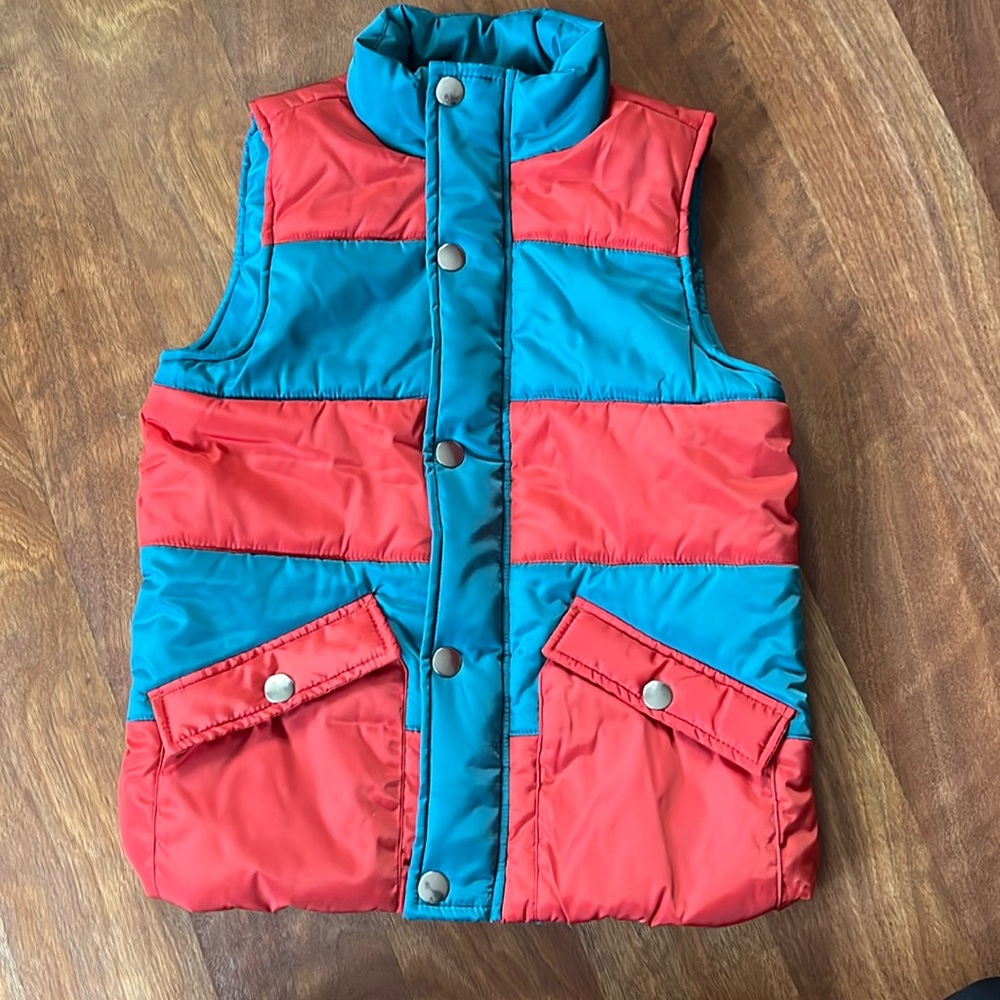 Brand new Cat & Jack Orange/blue stripe vest - Picture 1 of 13